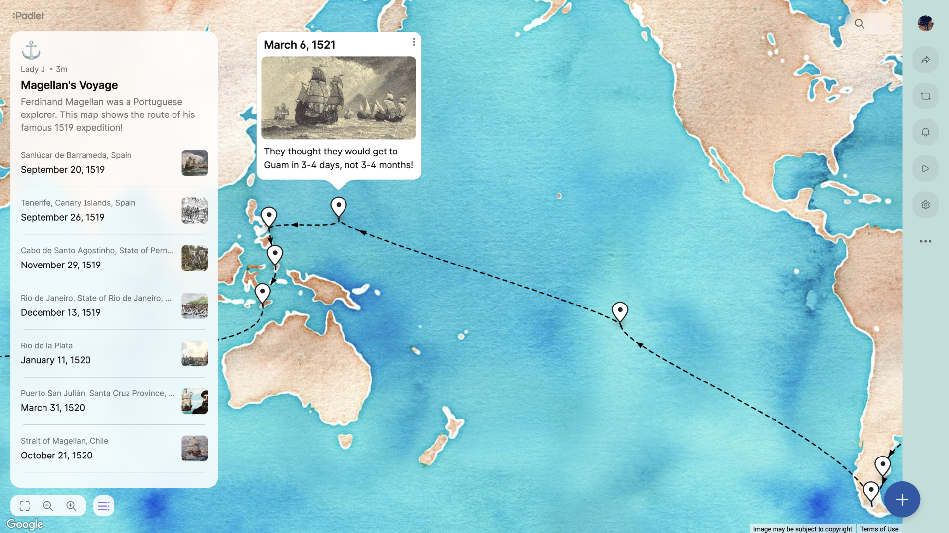Padlet Board Example 2